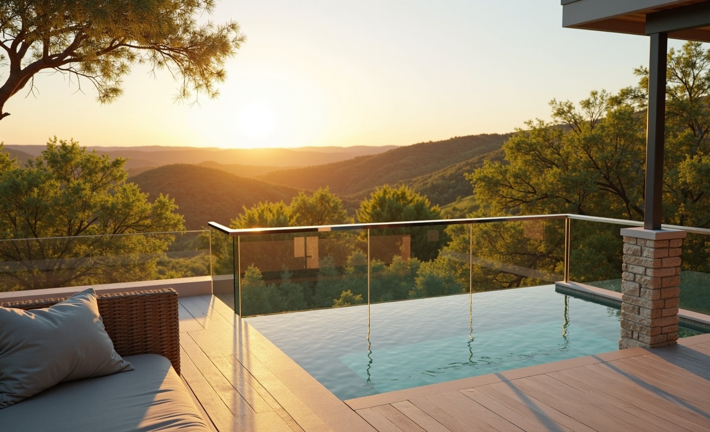 Glass Railing Cleaning Austin TX — crystal clear deck railings