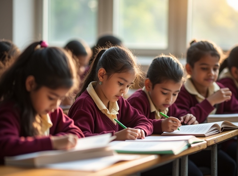 Students at Doon Public School