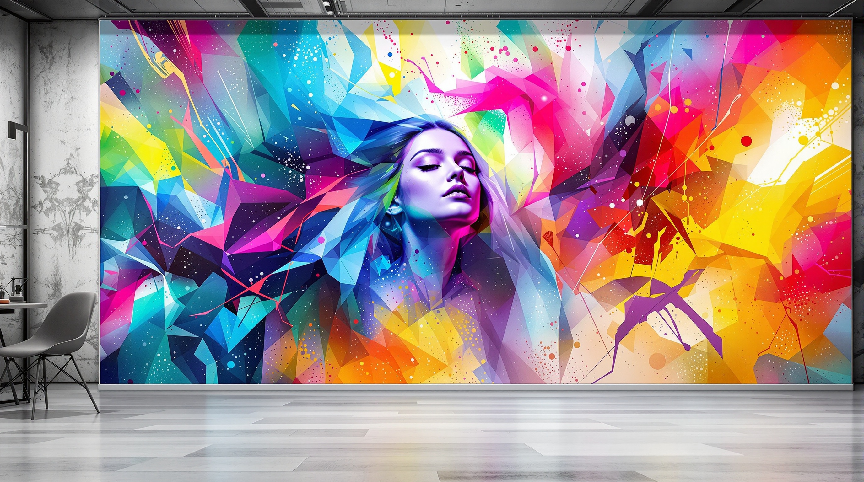 Colori Printing UV wall printing in action
