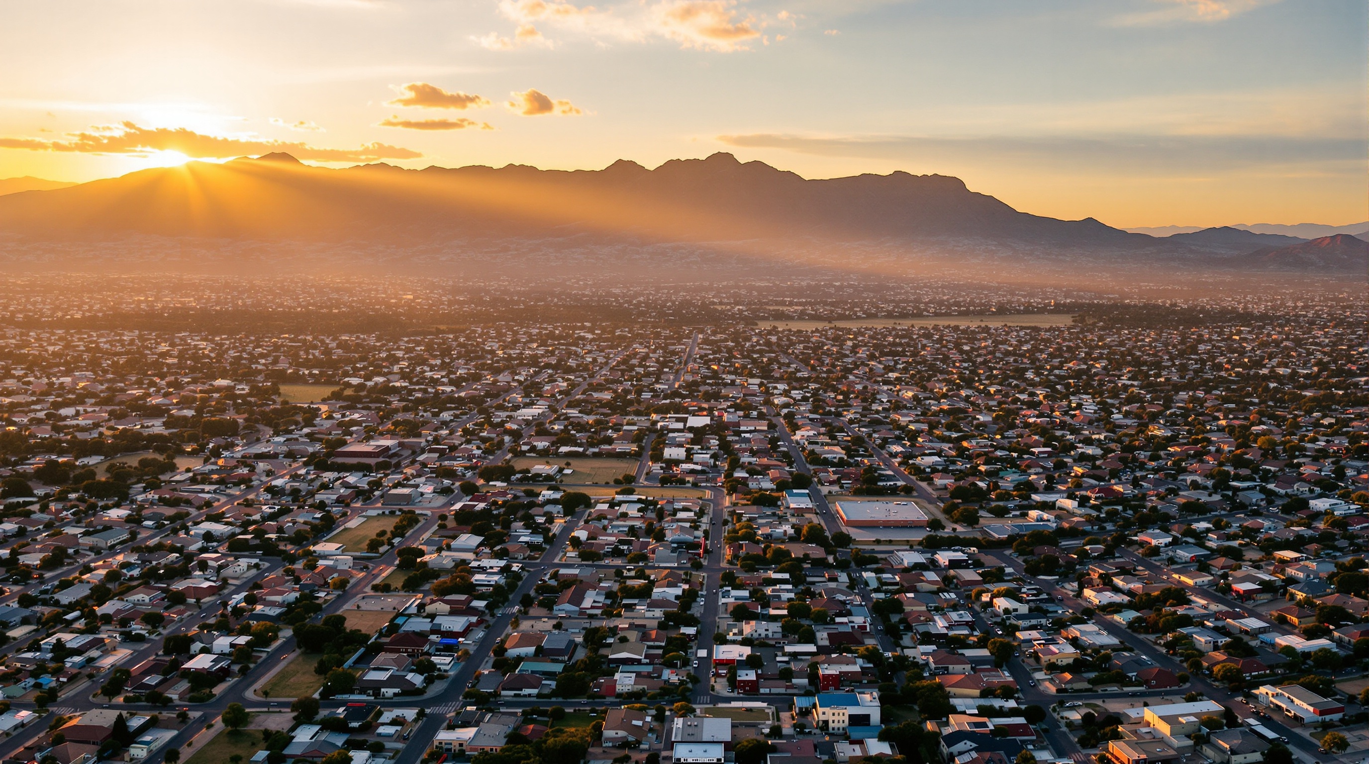 El Paso residential neighborhoods with Franklin Mountains