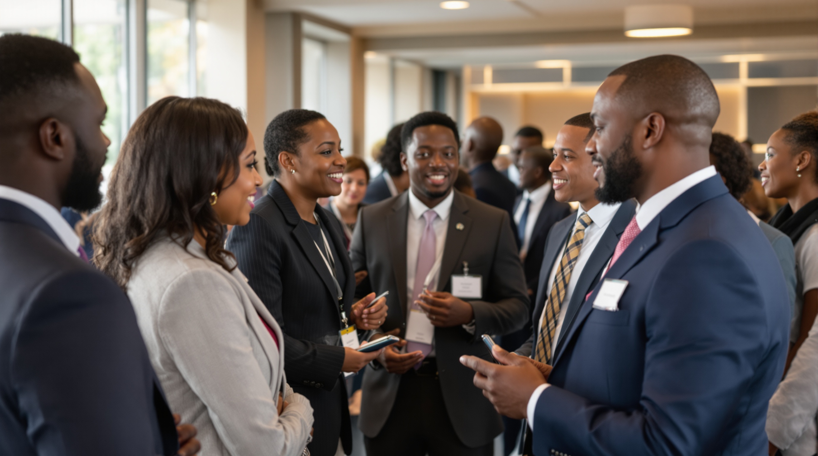 Education professionals networking at Gauteng Education Procurement Convention and Expo