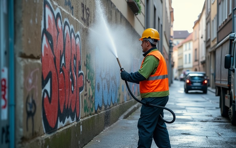 Comment enlever un graffiti sur du béton ? Guide complet 2025