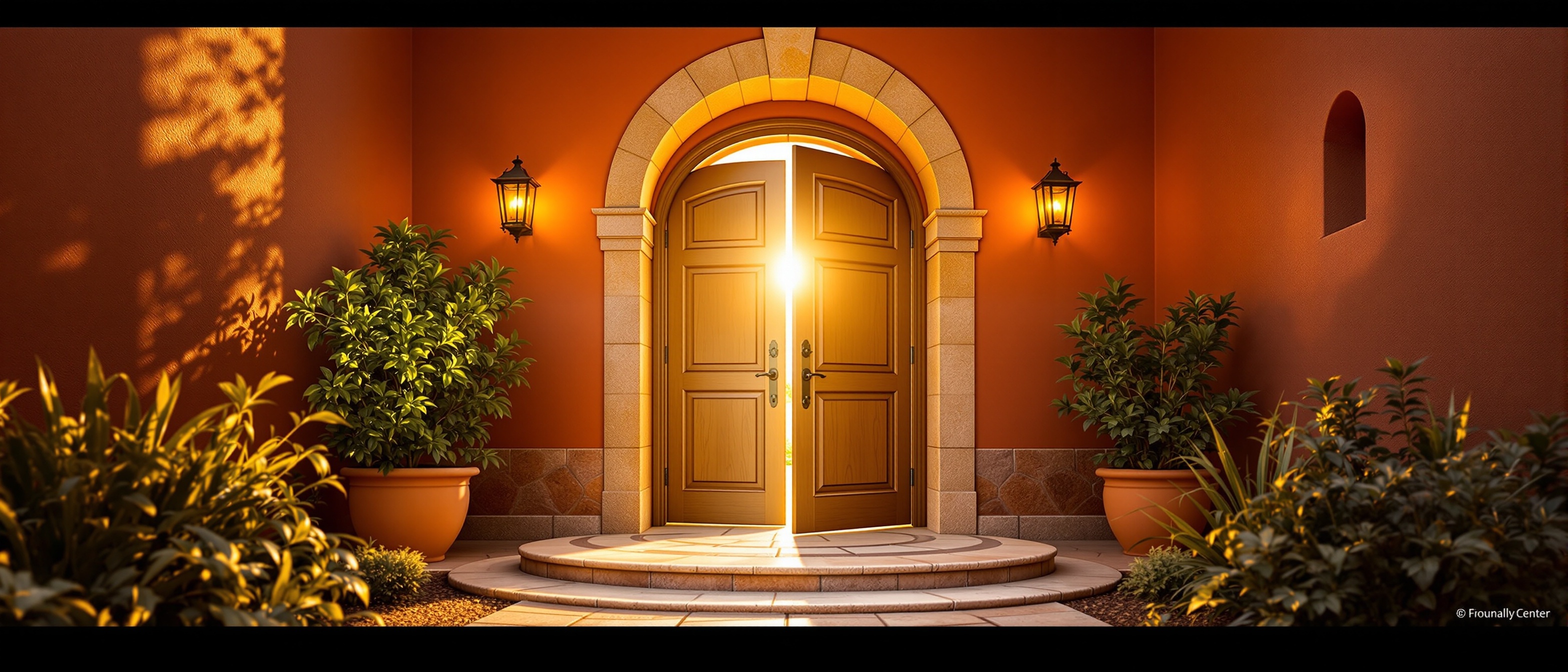 Open door to support