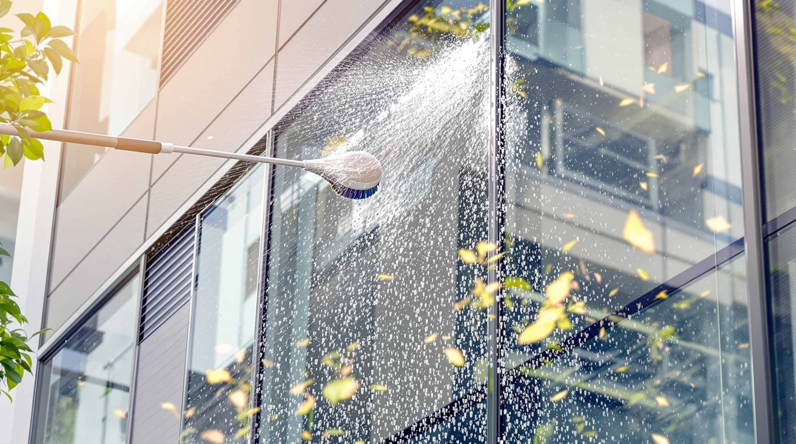 Pole Fed Window Cleaning