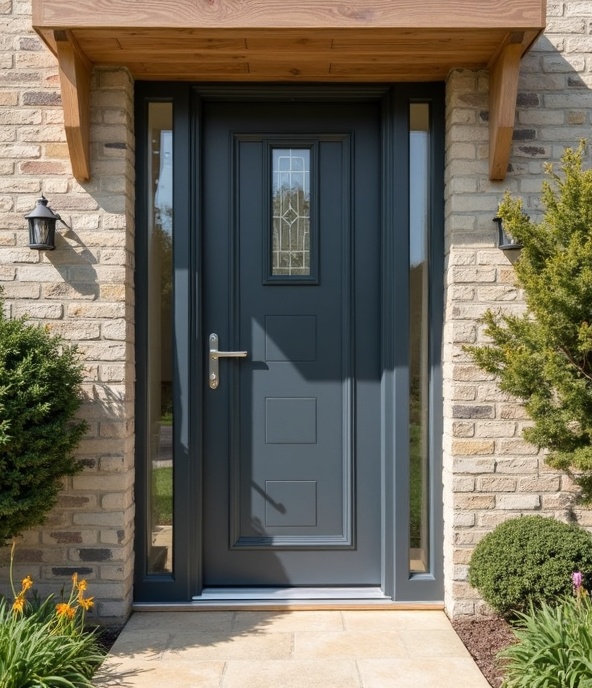 Anthracite grey GAP HomeFrame composite door installation South Wales