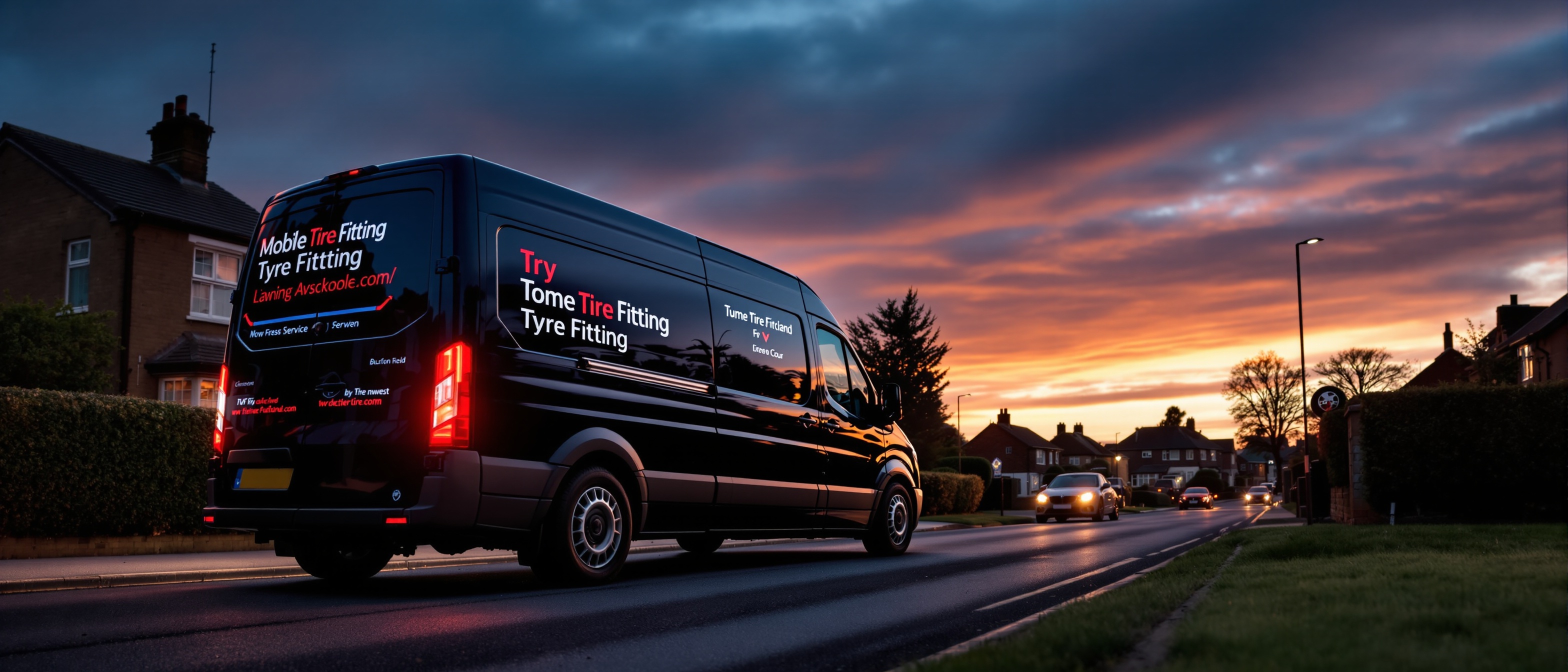 Mobile tyre fitting service van in Huddersfield West Yorkshire — same-day emergency tyre replacement covering HD3 and surrounding areas