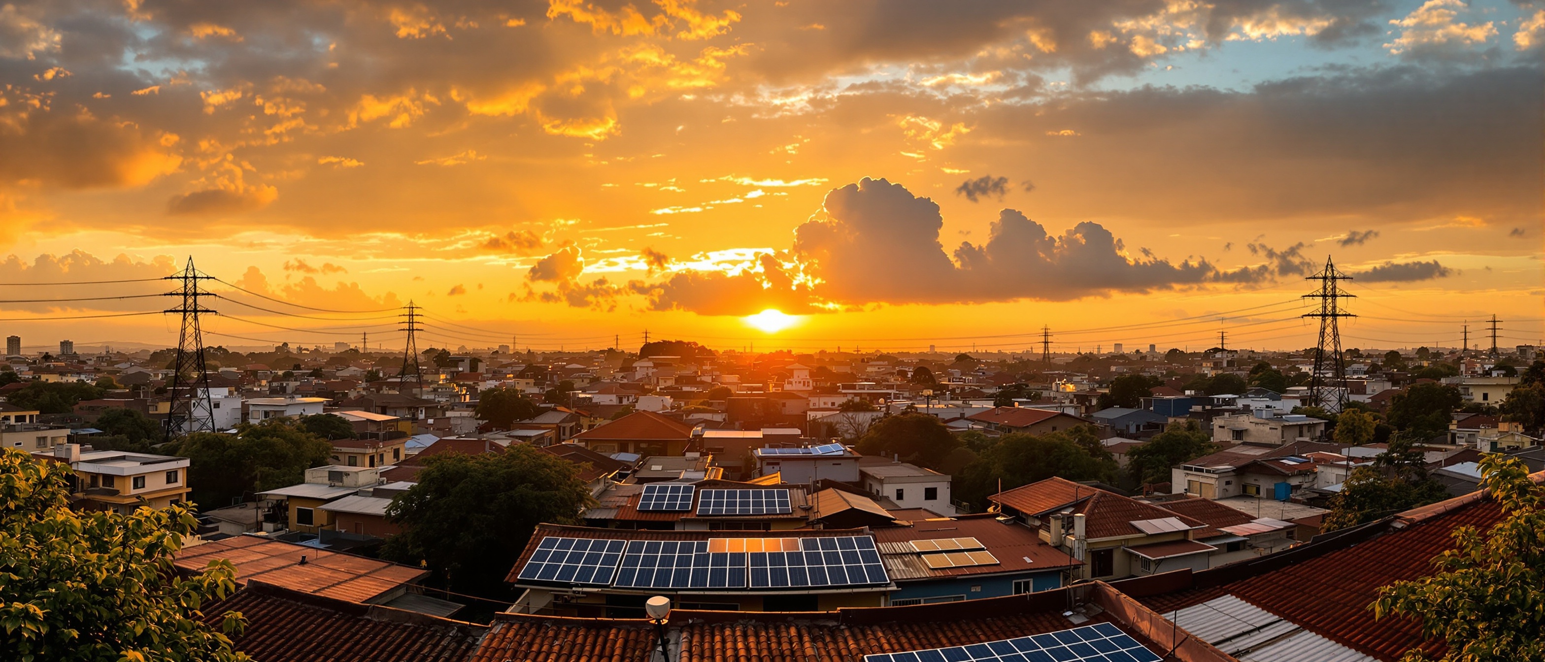 Kenya cityscape with solar installations