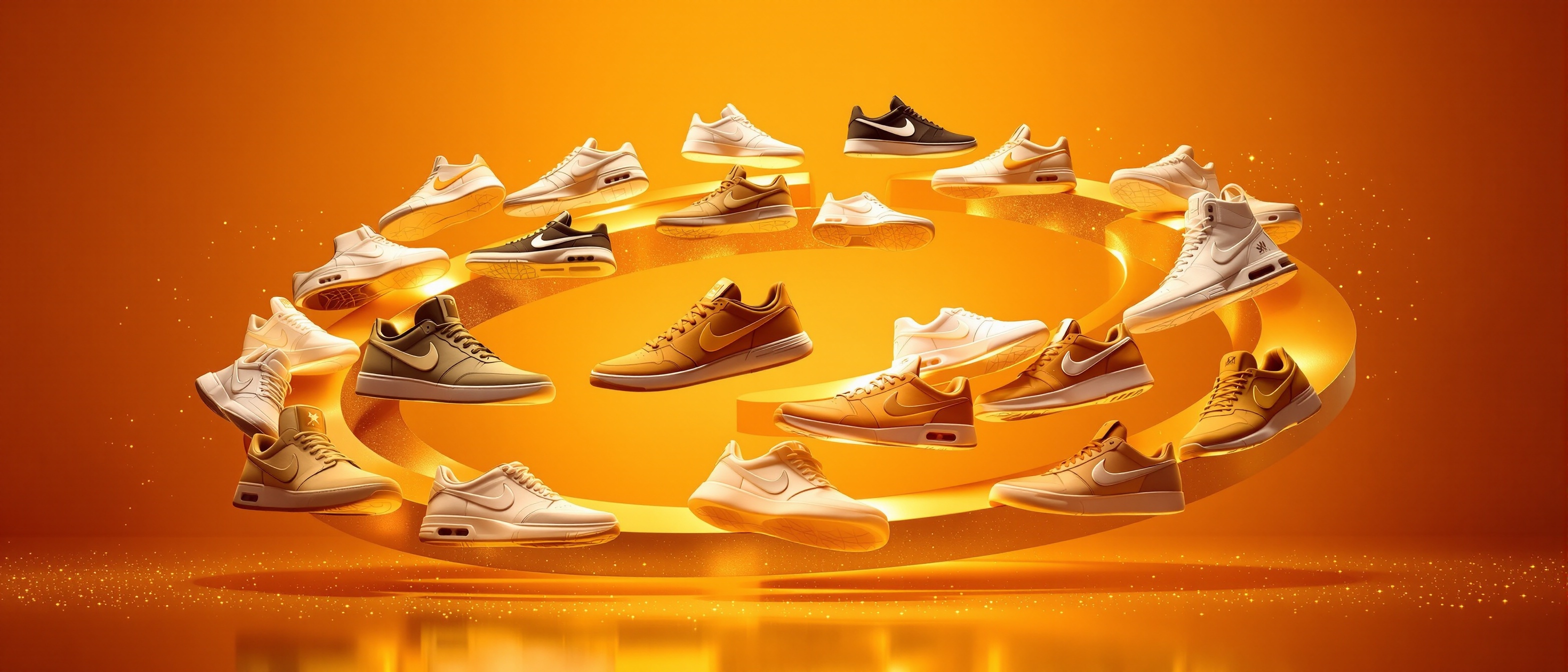 Sneaker spreadsheet ranked collection golden display