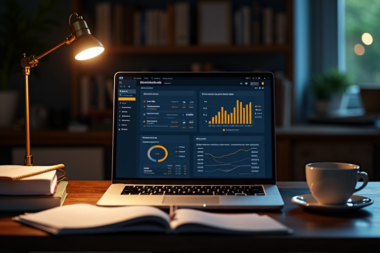 Book marketing workspace with analytics