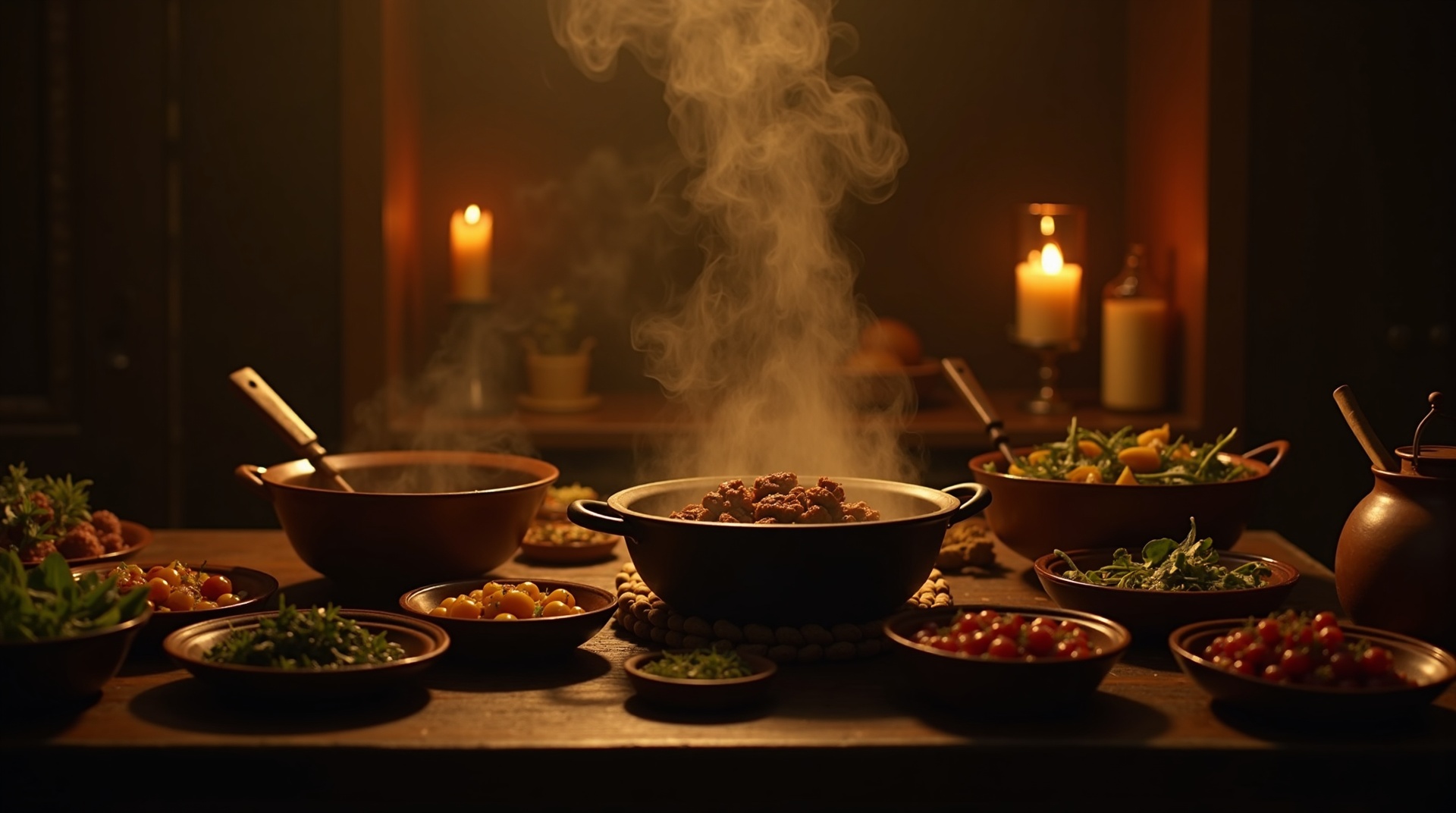 African cooking scene