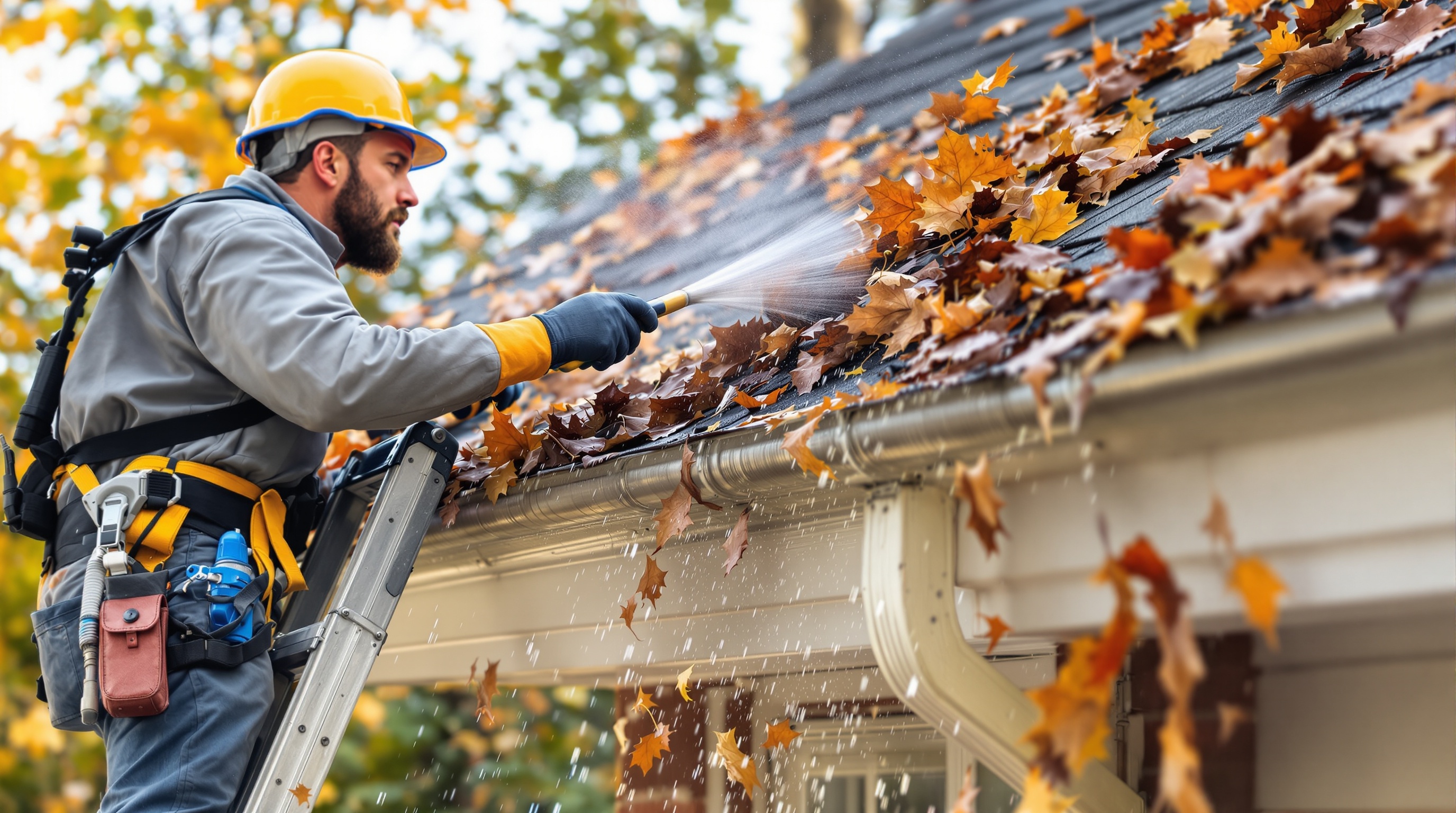 Professional gutter cleaning in Clydebank