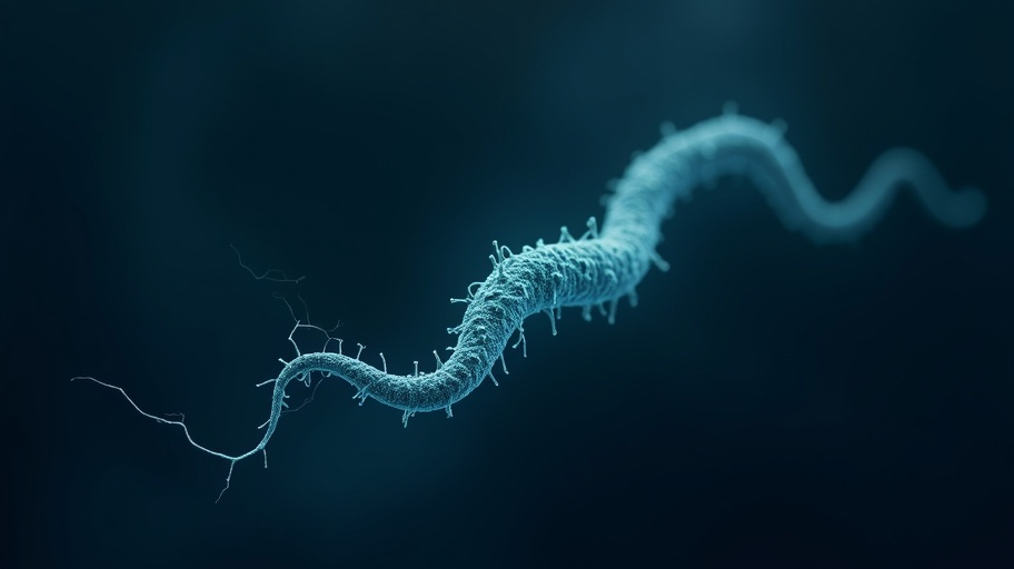 Borrelia burgdorferi spirochete bacteria microscopic visualization