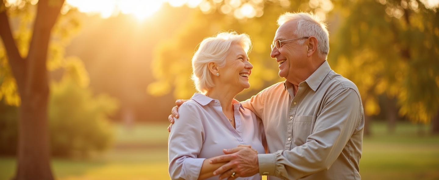 Happy seniors enjoying outdoor mobility