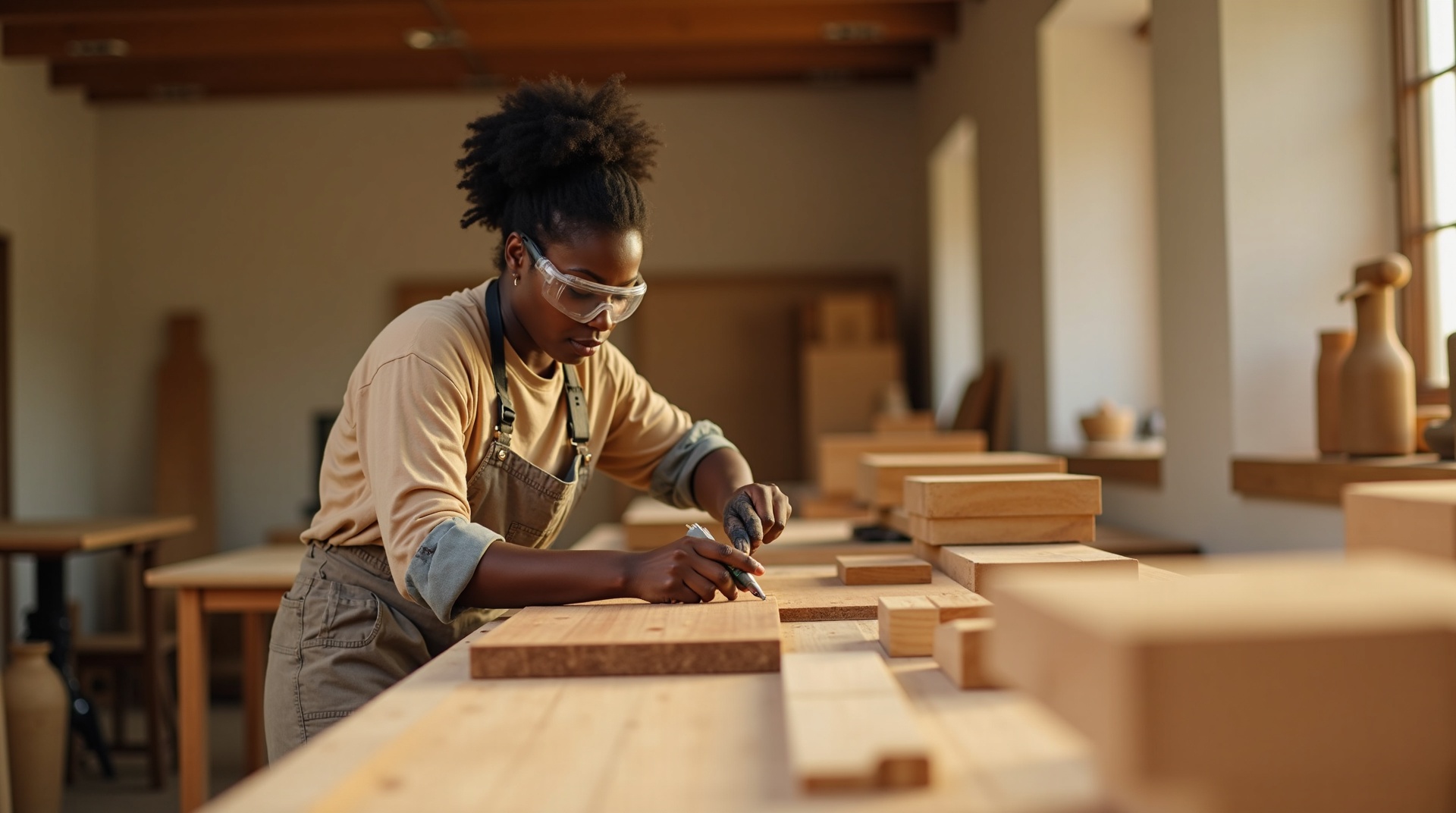 Women woodworkers in Uganda