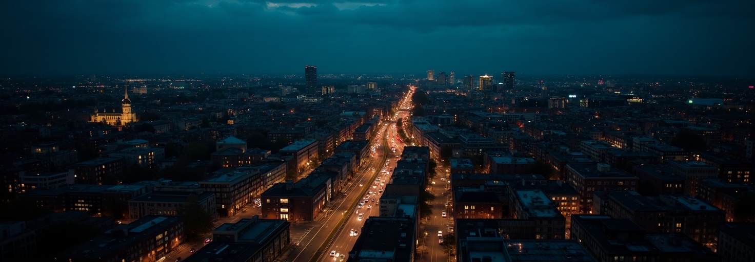 Dublin city at night