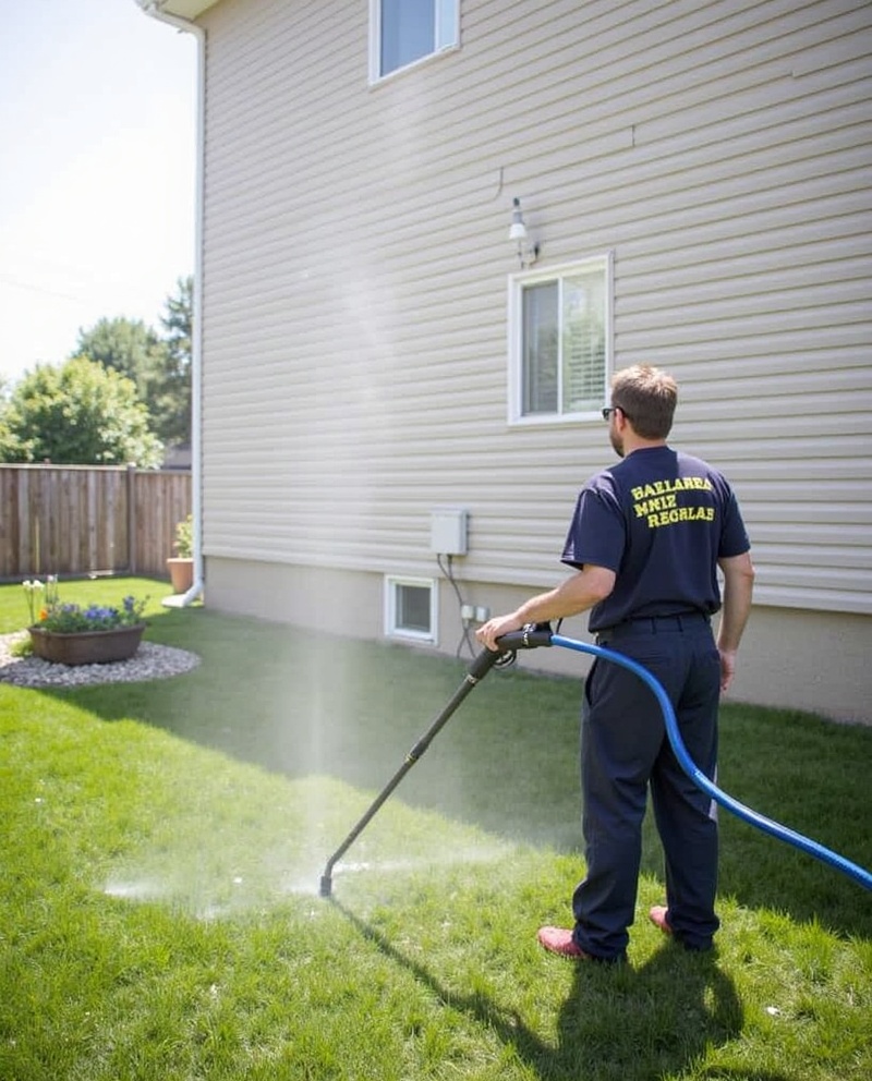 Professional pressure washing and window cleaning service