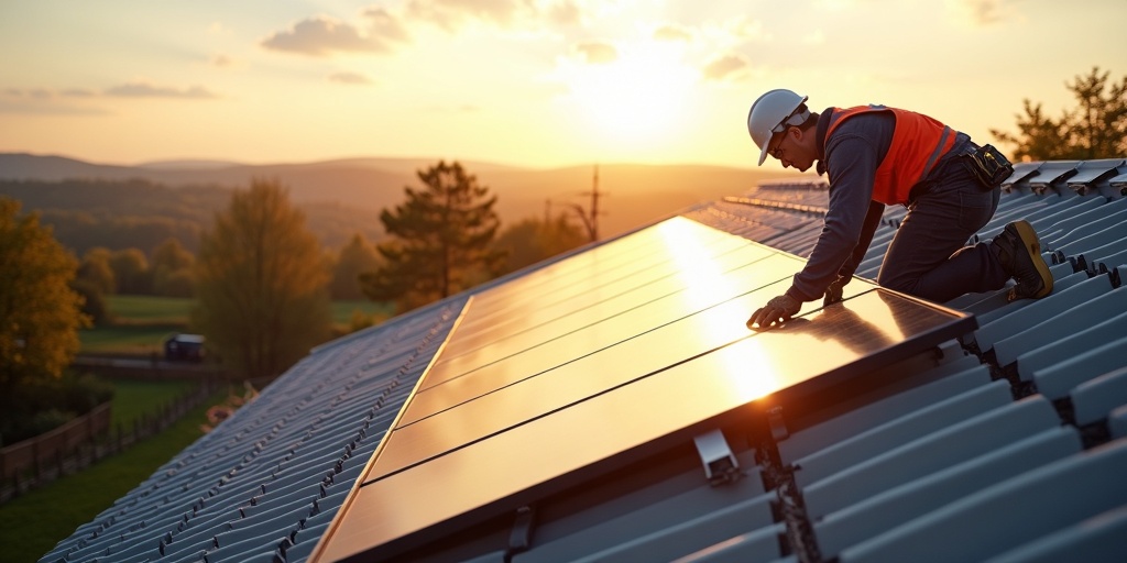 Installation panneaux photovoltaïques