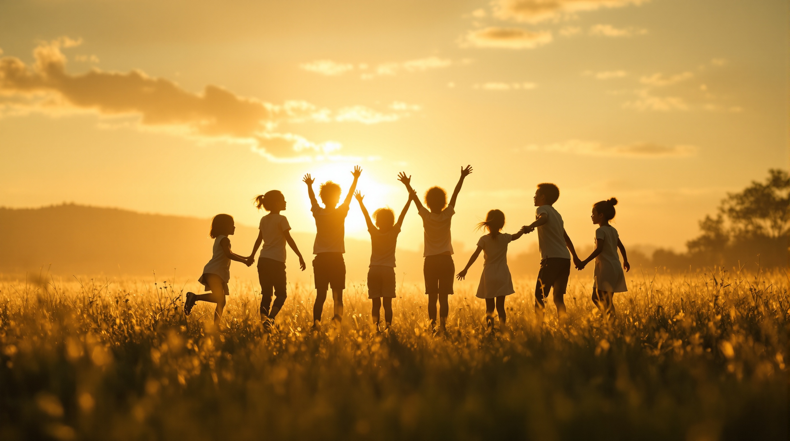 Children smiling together