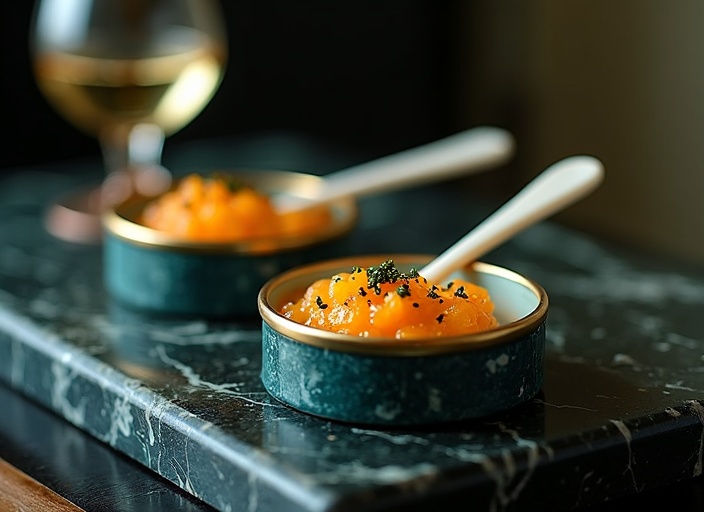Premium caviar tasting experience at Same Day Caviar
