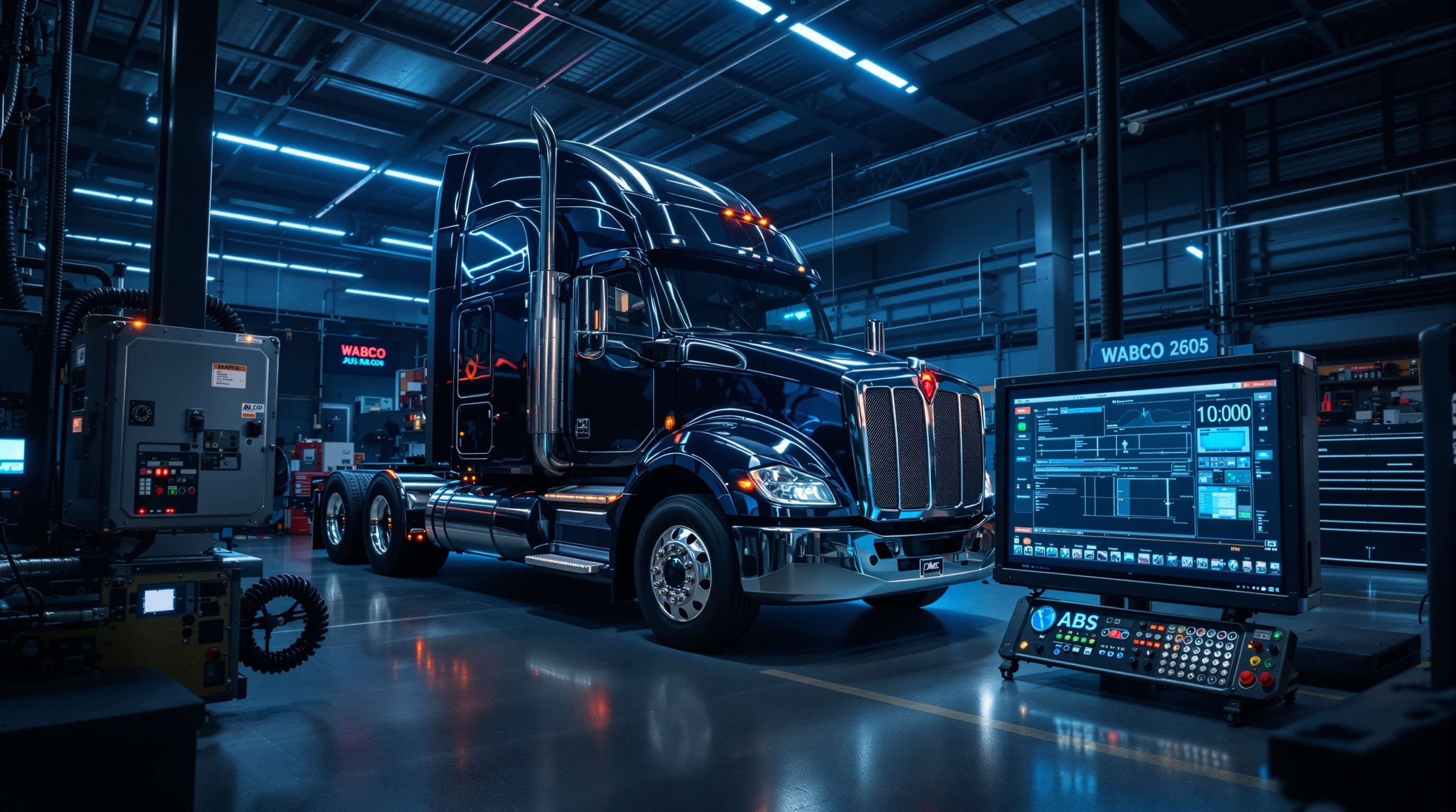 Oficina diesel com sistema ABS WABCO