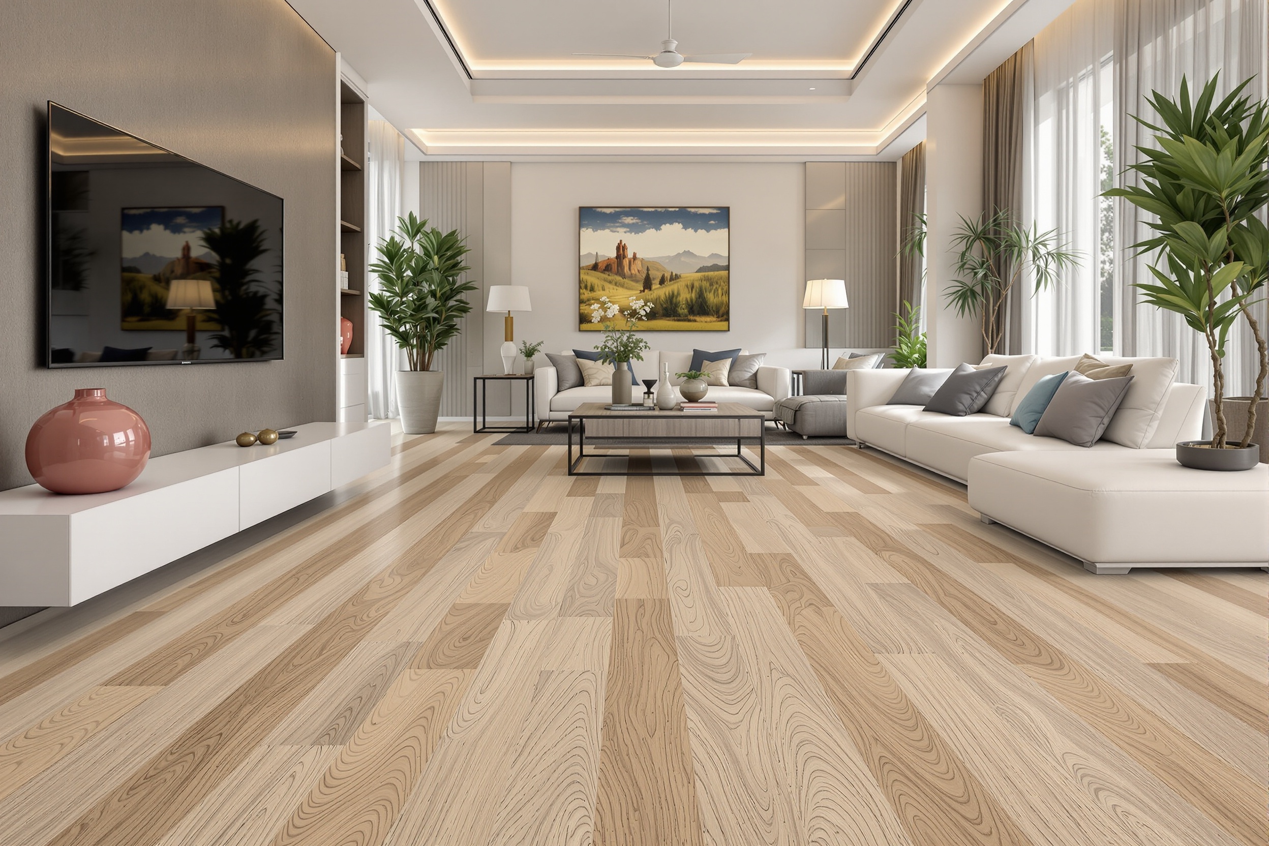 Vinyl Plank Flooring - Living Room