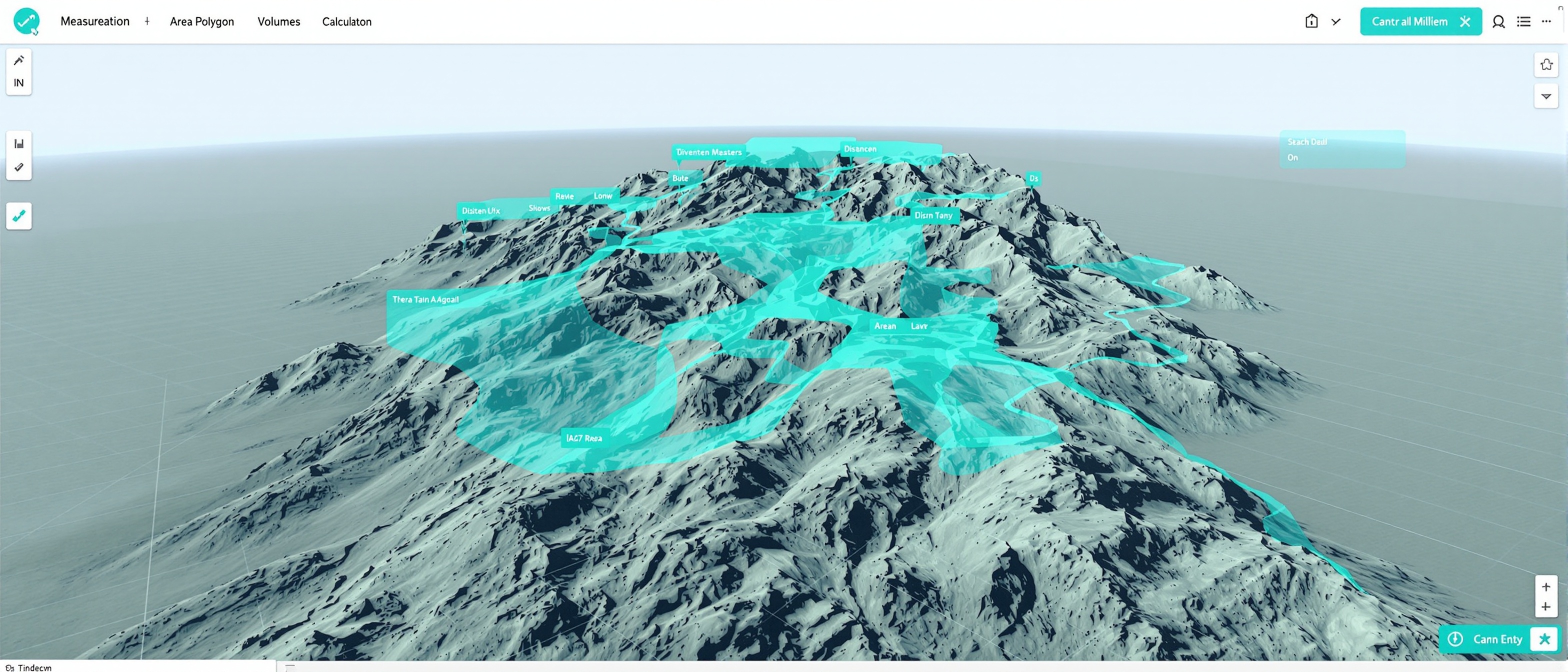 TerraVision 뷰어 화면