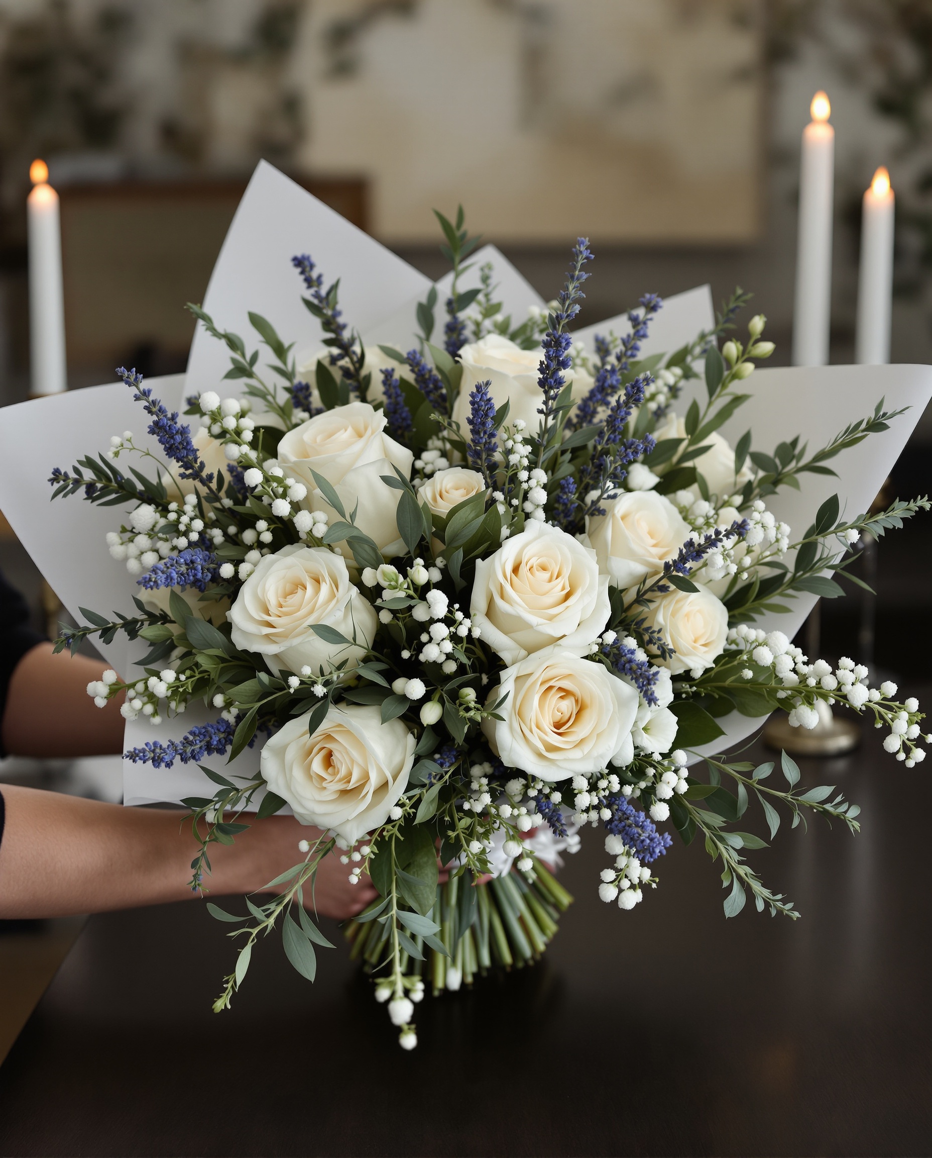 Préparation bouquet condoléances – Fleur par Nature Fabrègues