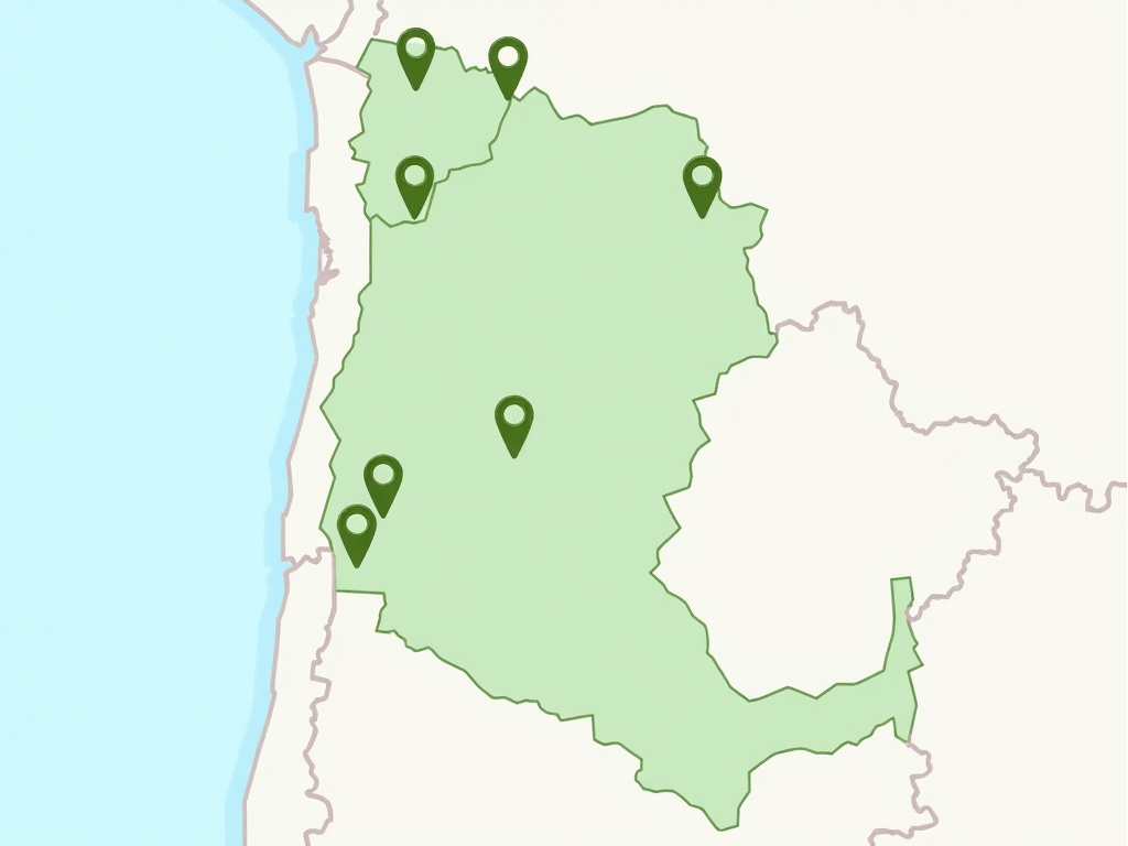 Mapa de cobertura Chile