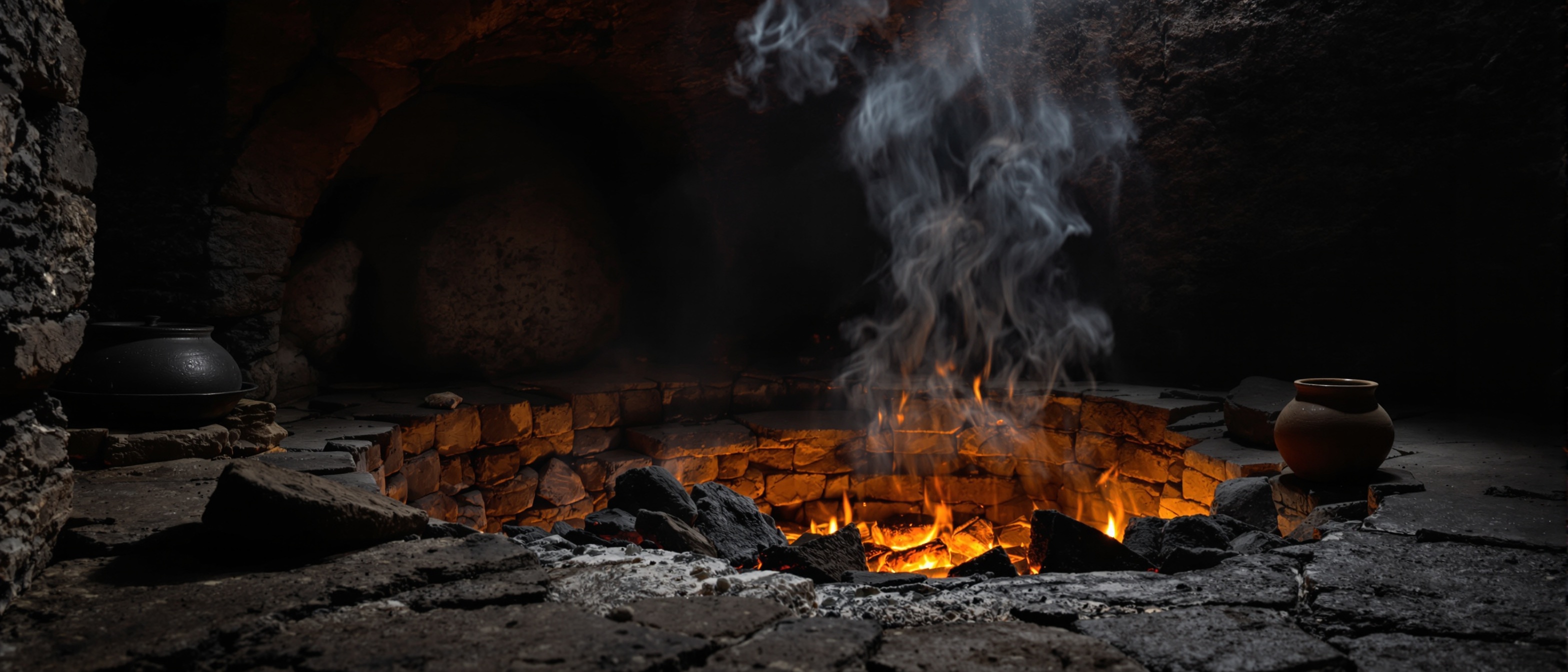 Traditional mandi cooking process