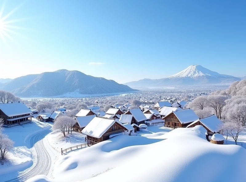 合掌村雪景