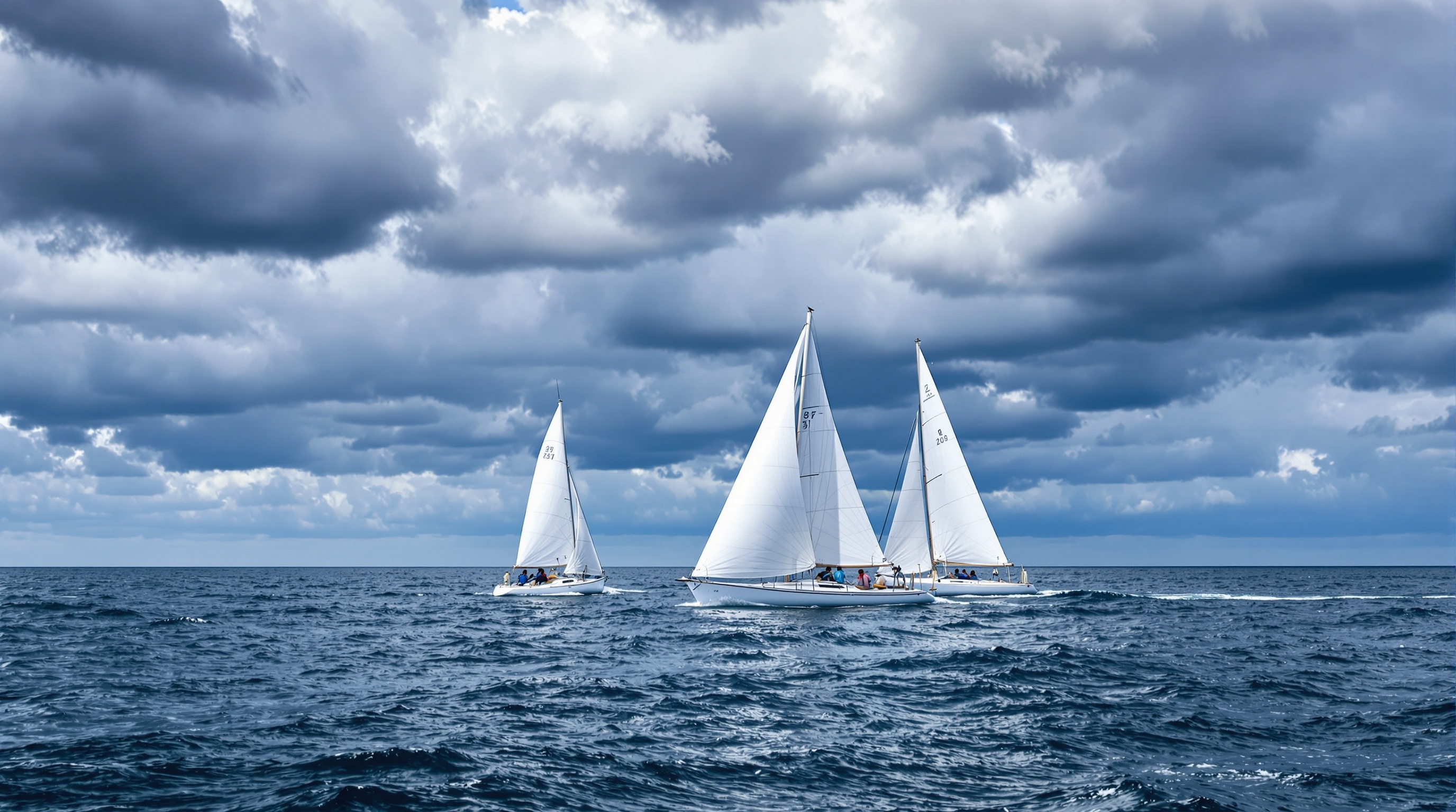 Sailing boats on the water - MAX Sails Canada