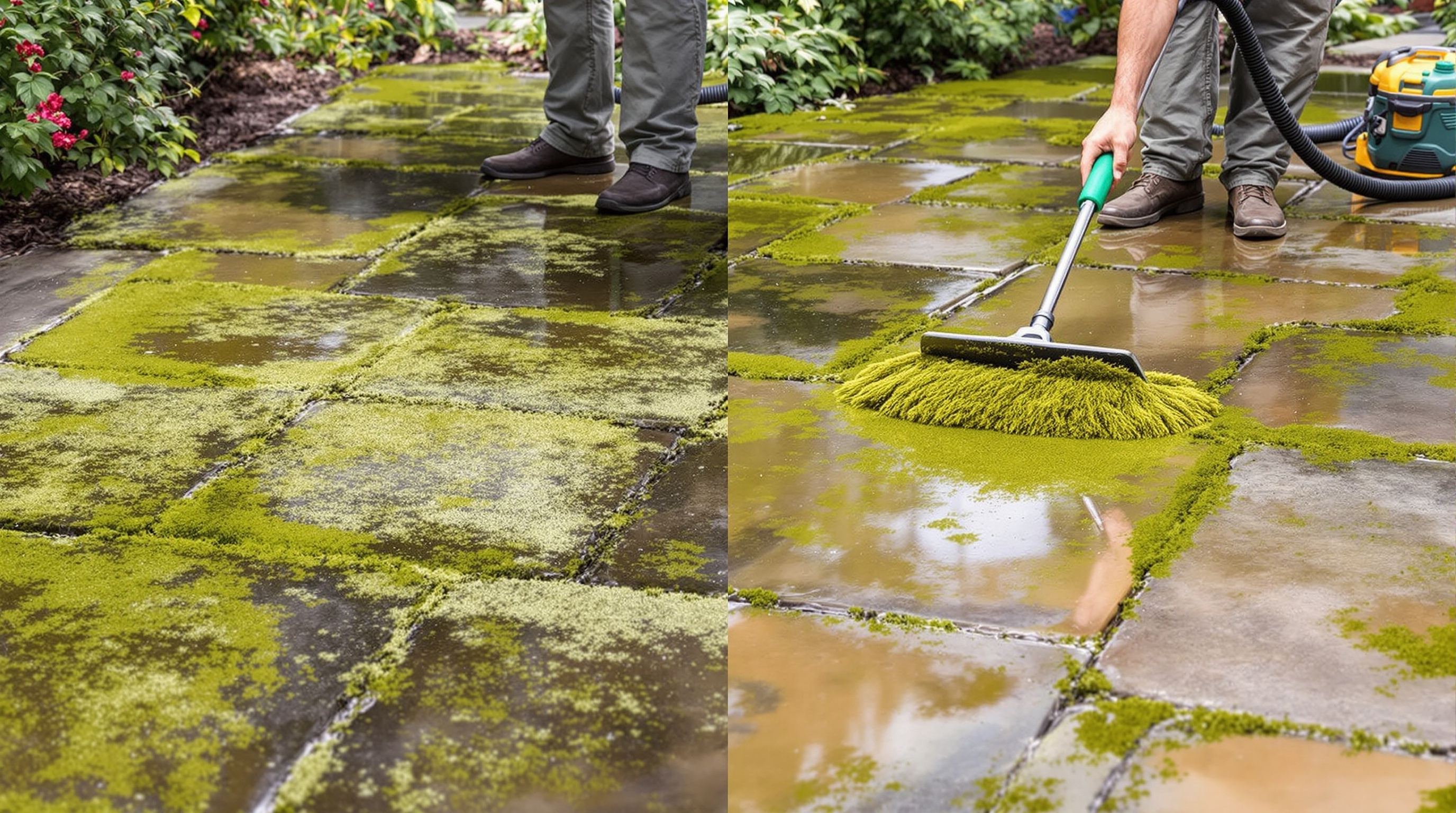 Professional moss removal in Clydebank