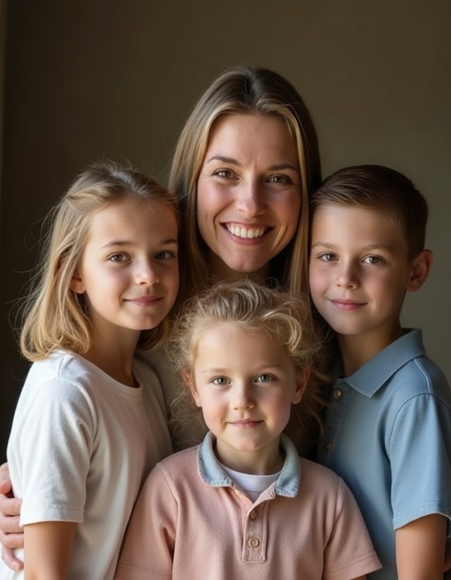 Sarah and her children