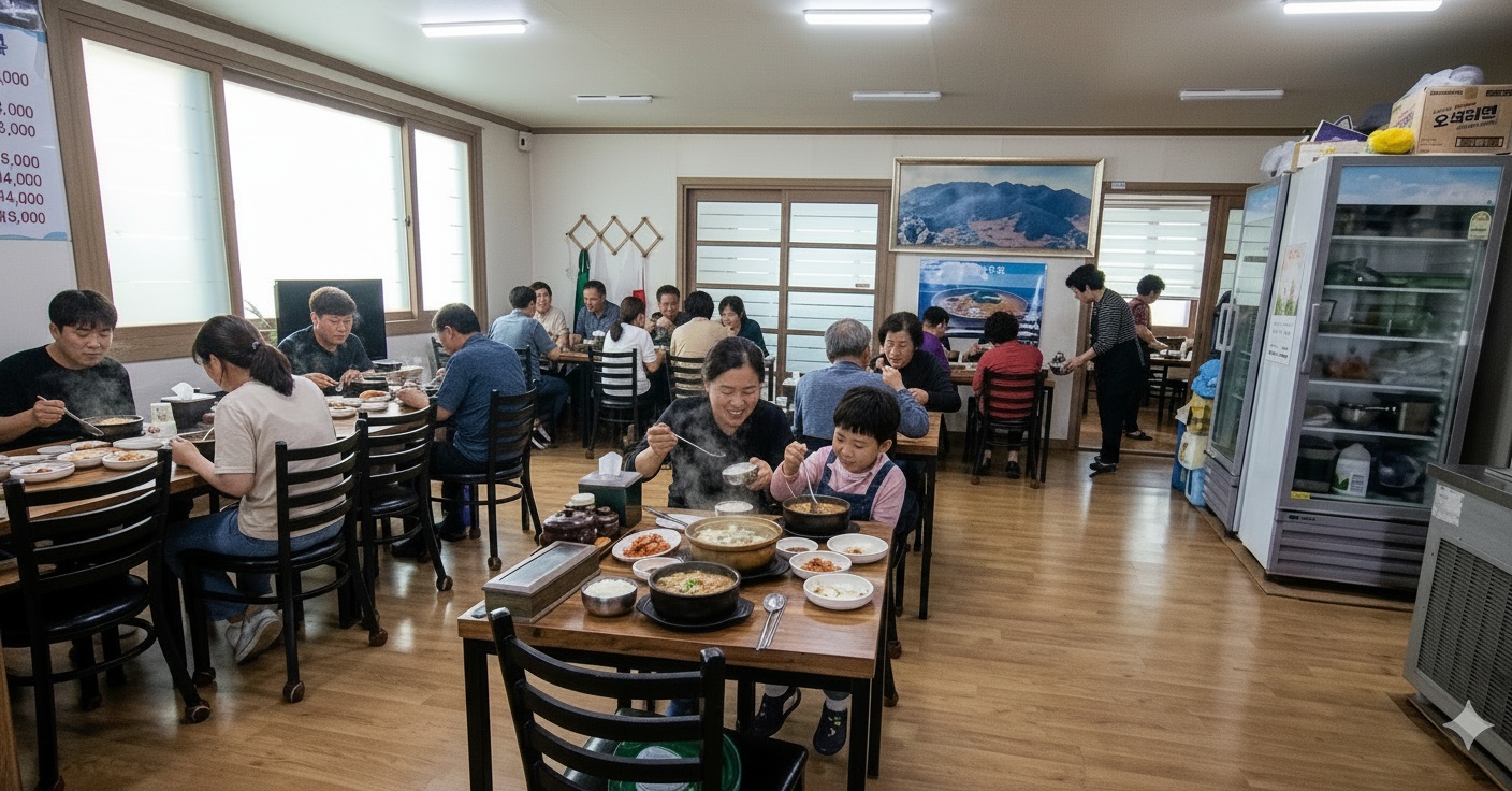 고향돼지국밥 방문 고객