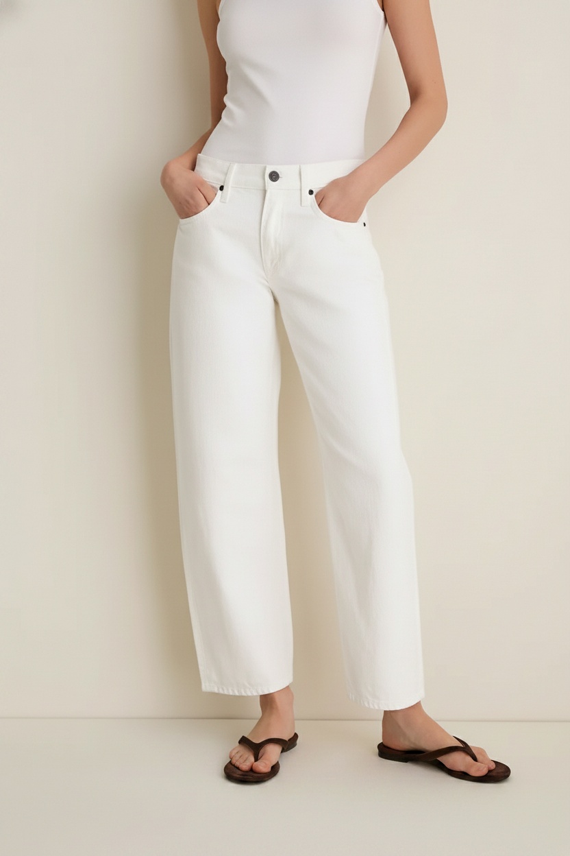 White Jamie Ankle Curve Jean