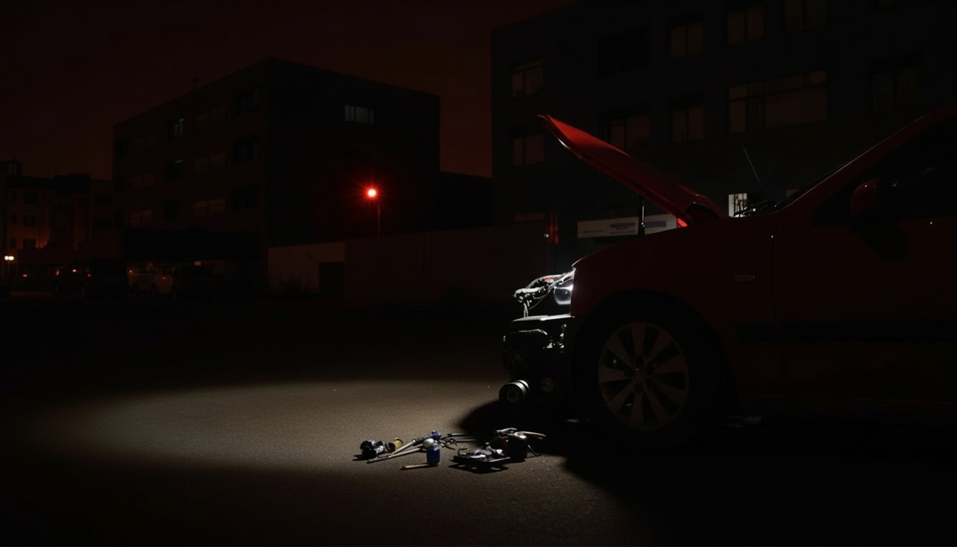 Macho Automotive mechanic working on car in Gauteng