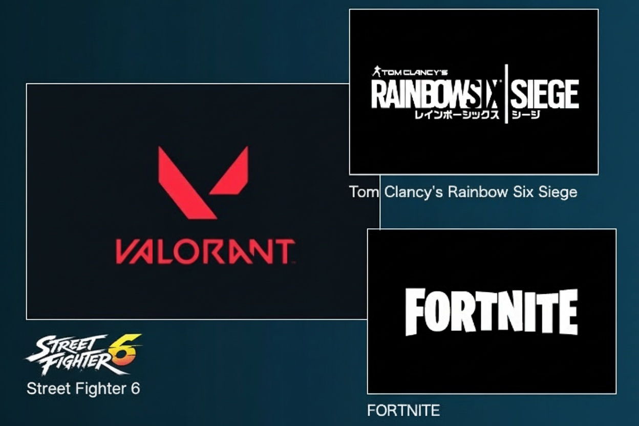 Regal Rise 対応ゲームタイトル 対応タイトル - VALORANT, Rainbow Six Siege, Fortnite, Street Fighter 6