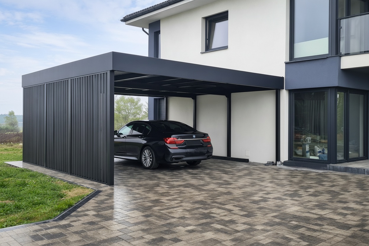 wiata samochodowa na wymiar Dolny Śląsk – Wiata HDN 230