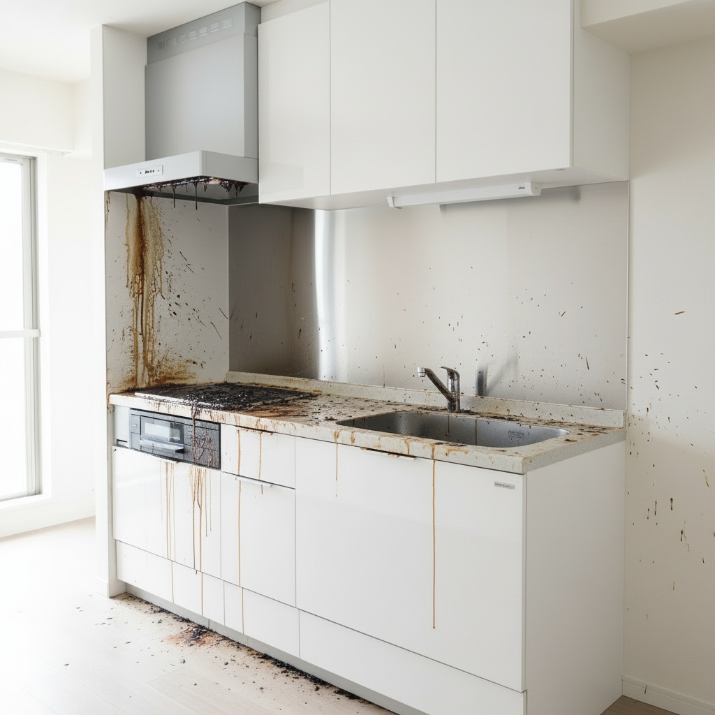 レンジフード・キッチン全体 ビフォー