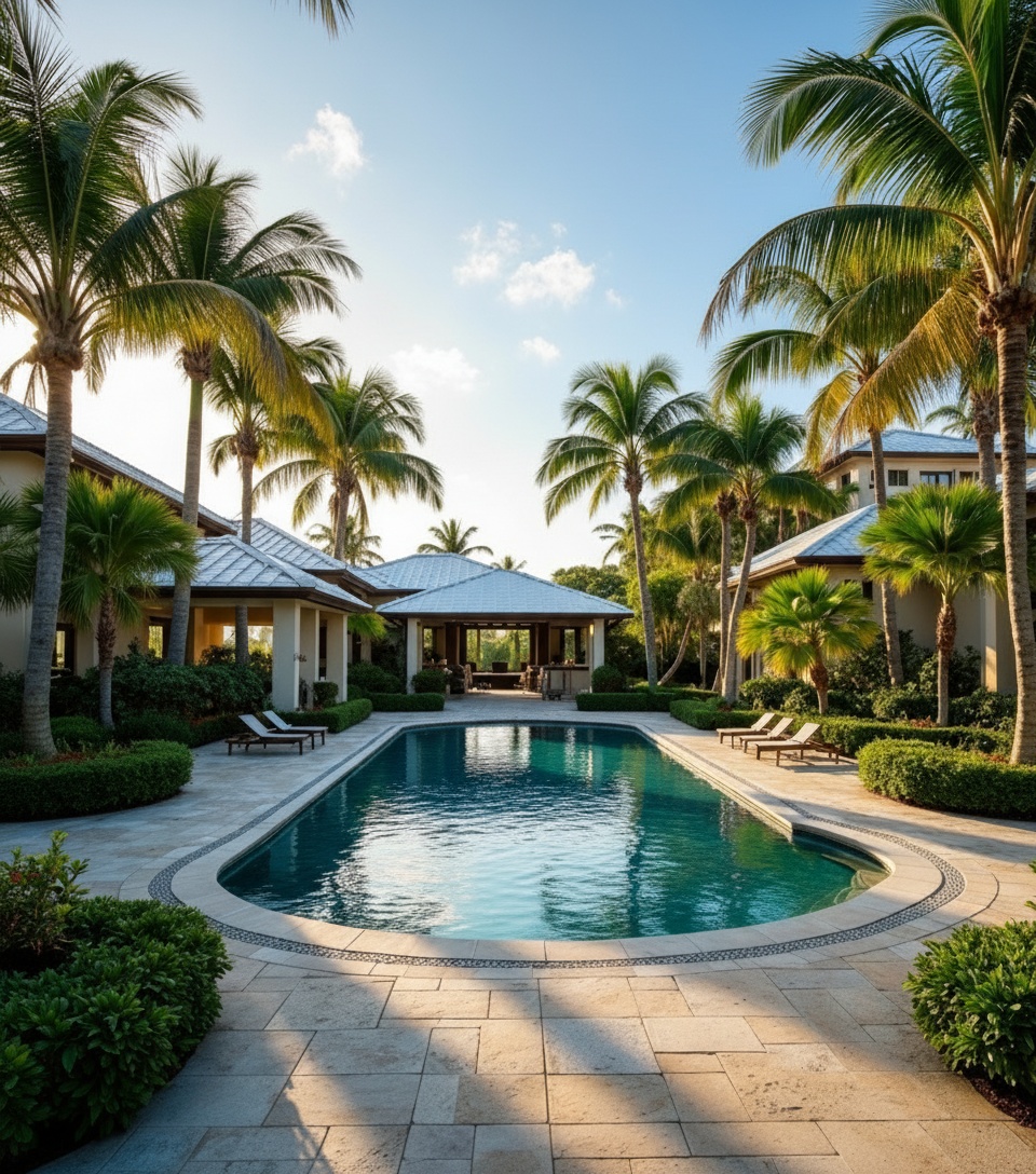 Luxury estate landscaping on Longboat Key FL