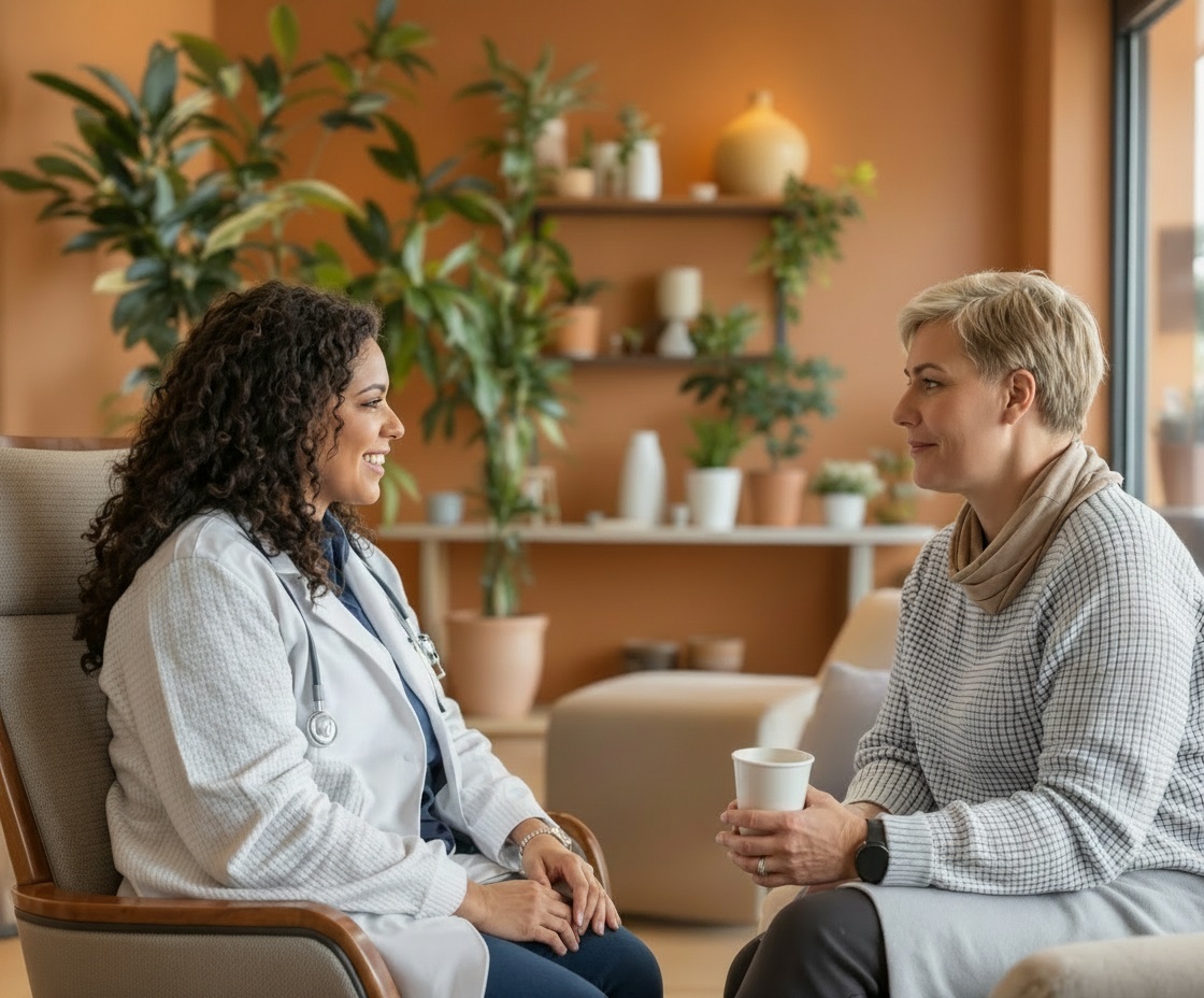Doctor consulting with patient