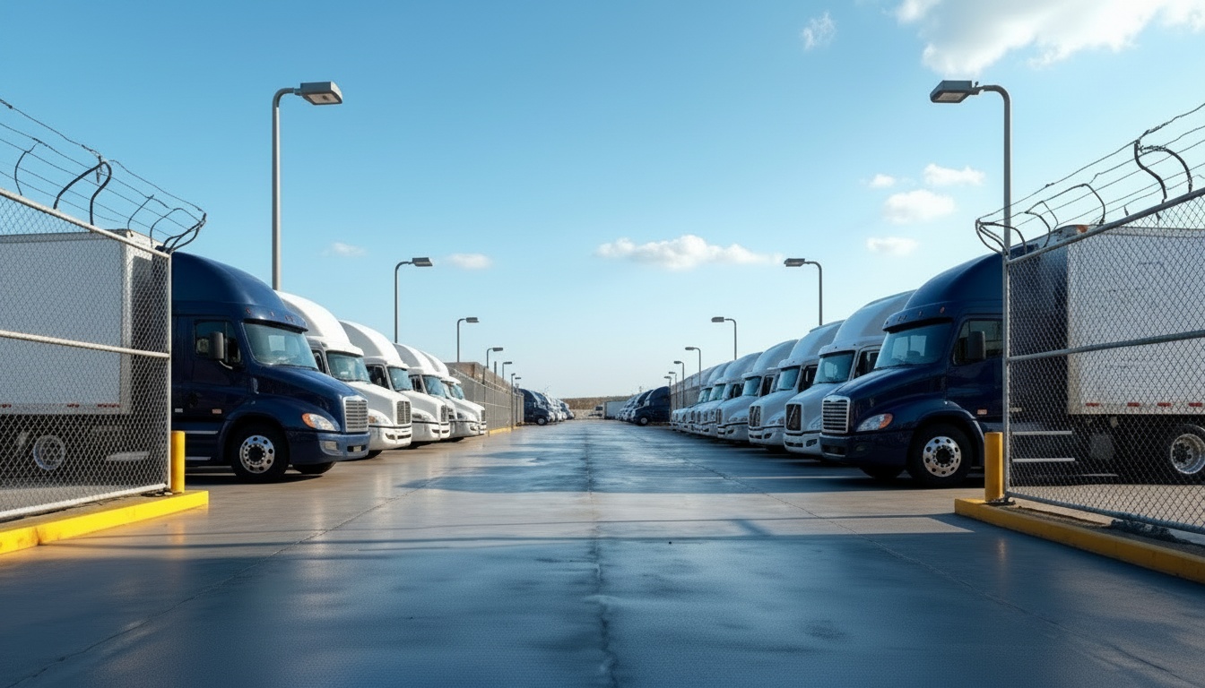 Secure truck parking facility in Northeastern Pennsylvania