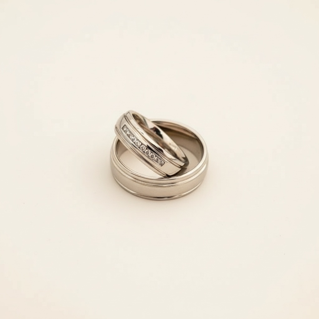 Anillos Oro Blanco con 10 Brillantes