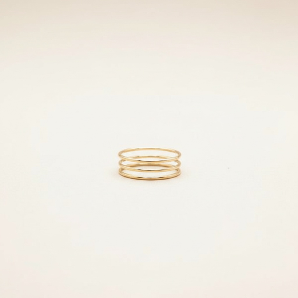 Anillo Delicado de 3 Tiras