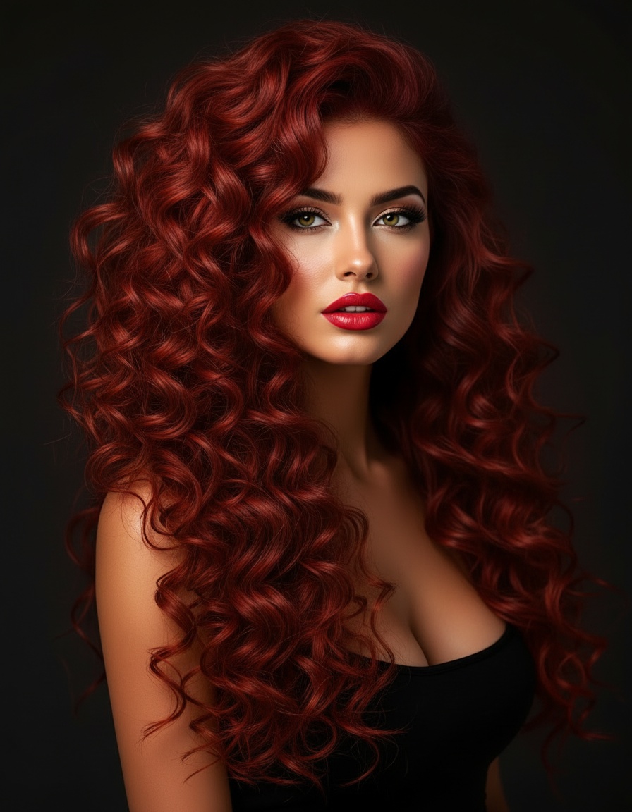 Vivid Red Curls