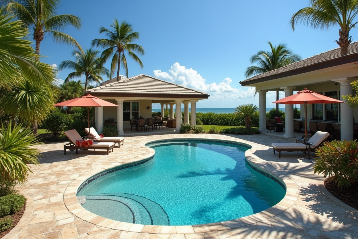 Pool deck pavers Anna Maria Island FL