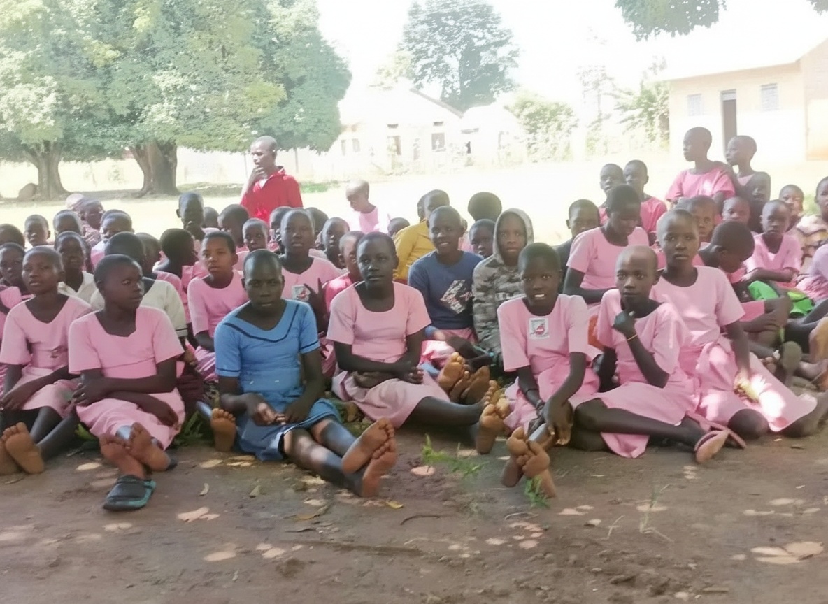 Esaete Foundation — our story Women and girls gathered at an Esaete Foundation community programme