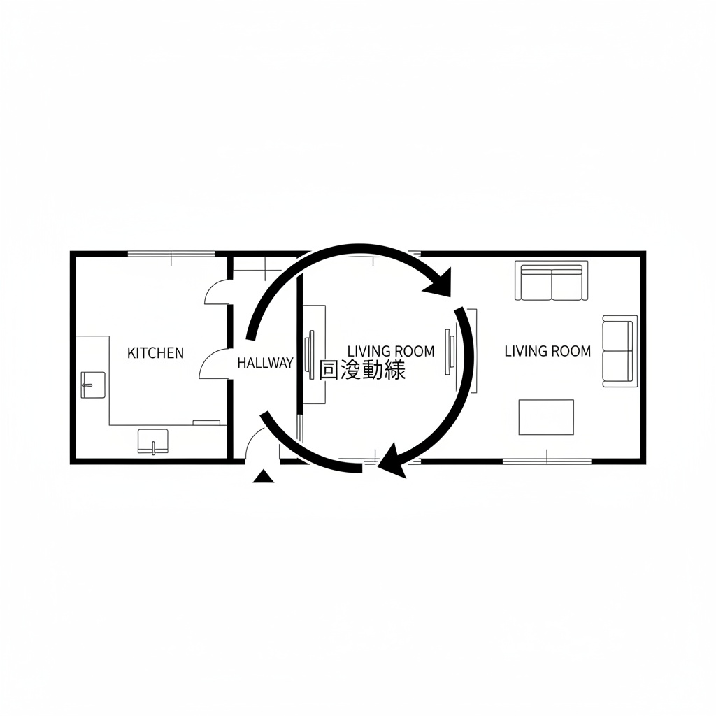 回遊動線 平面図