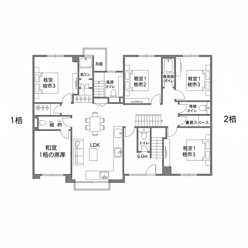 1階に1部屋 平面図