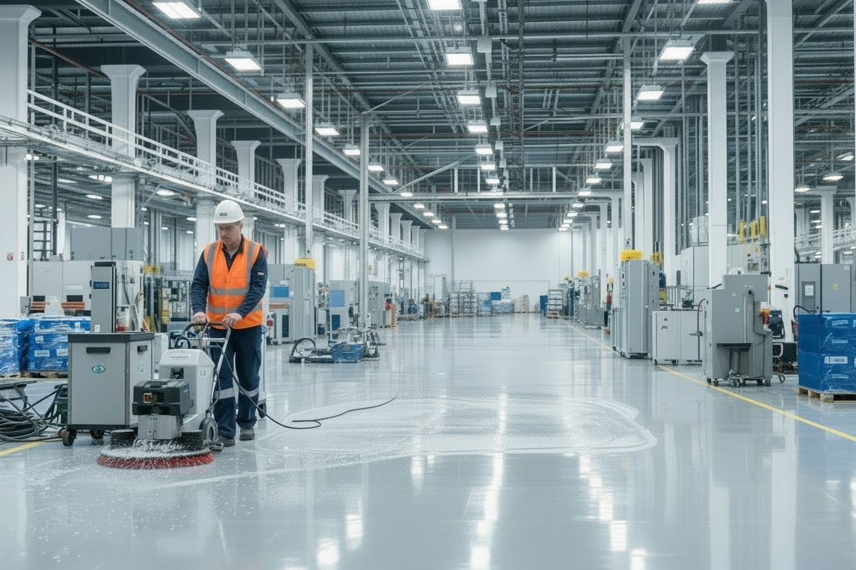 Industrial Cleaning in Action